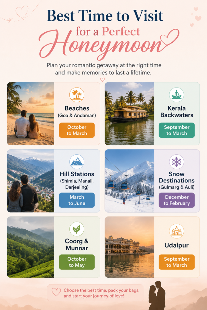 Best Honeymoon Places in India